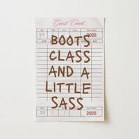 Boots, Class & a Little Sass – Coastal Wall Art