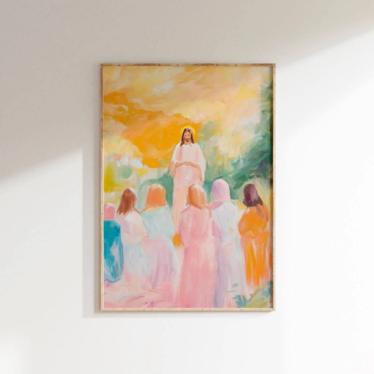 Jesus and Women – Feminine Christian Wall Art, Christian Wall Decor