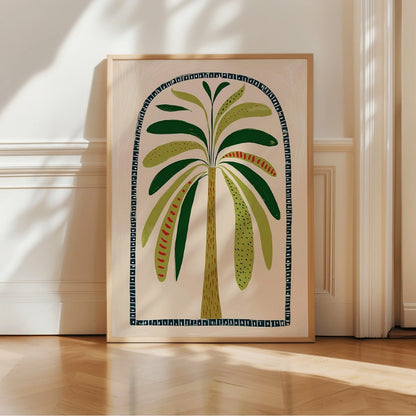Palm Tree Wall Art – Tropical Boho Plant Poster