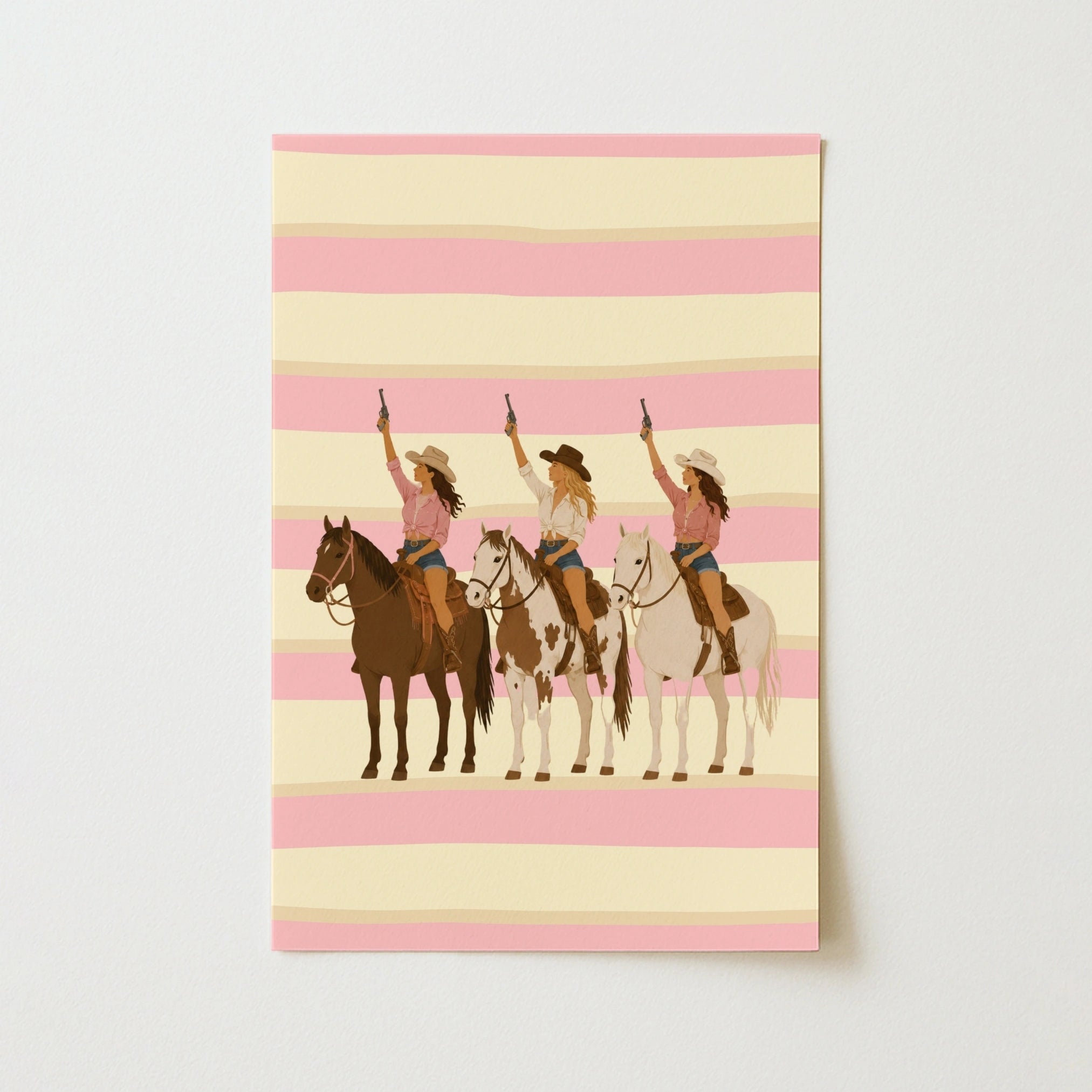 Western Cowgirl Print