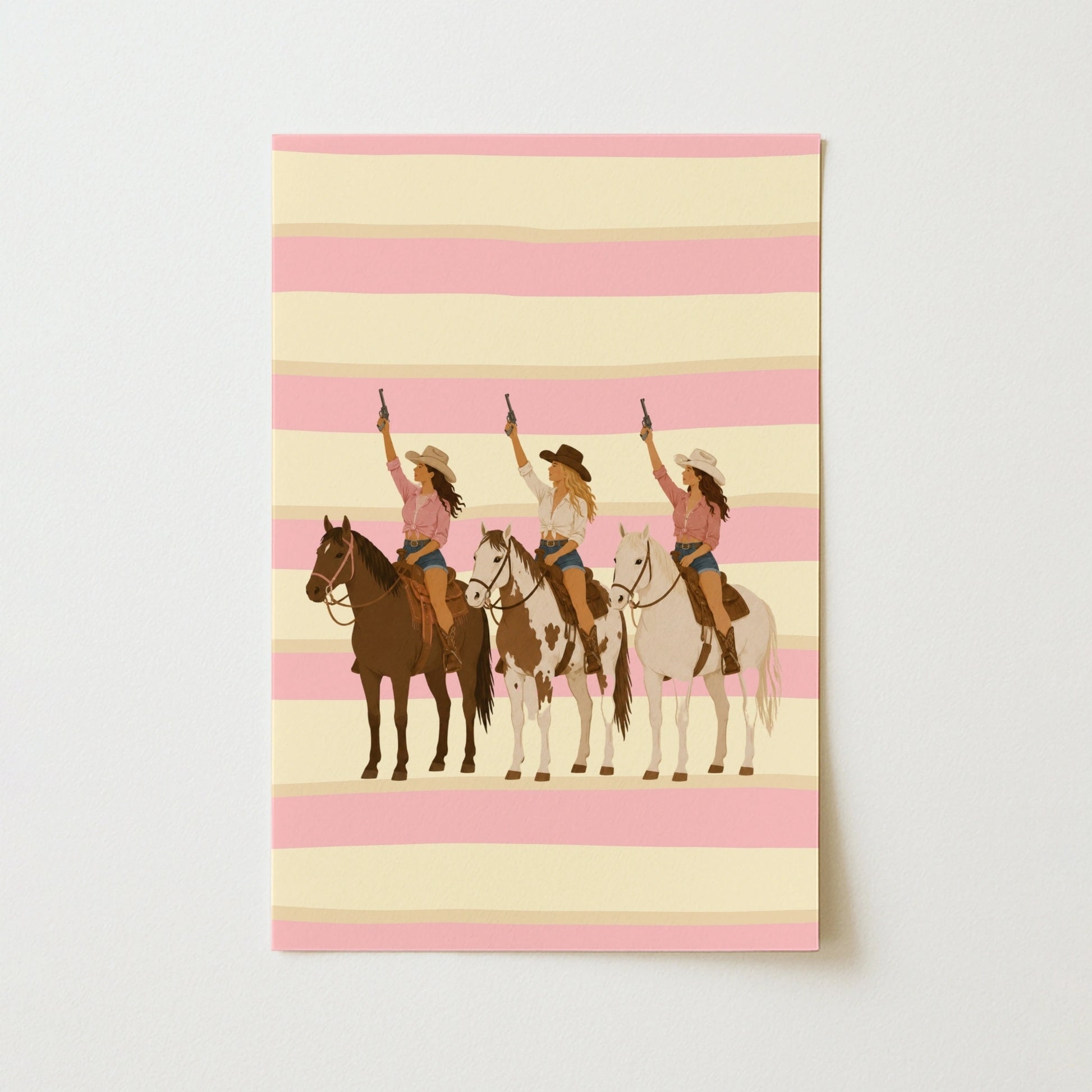 Western Cowgirl Print