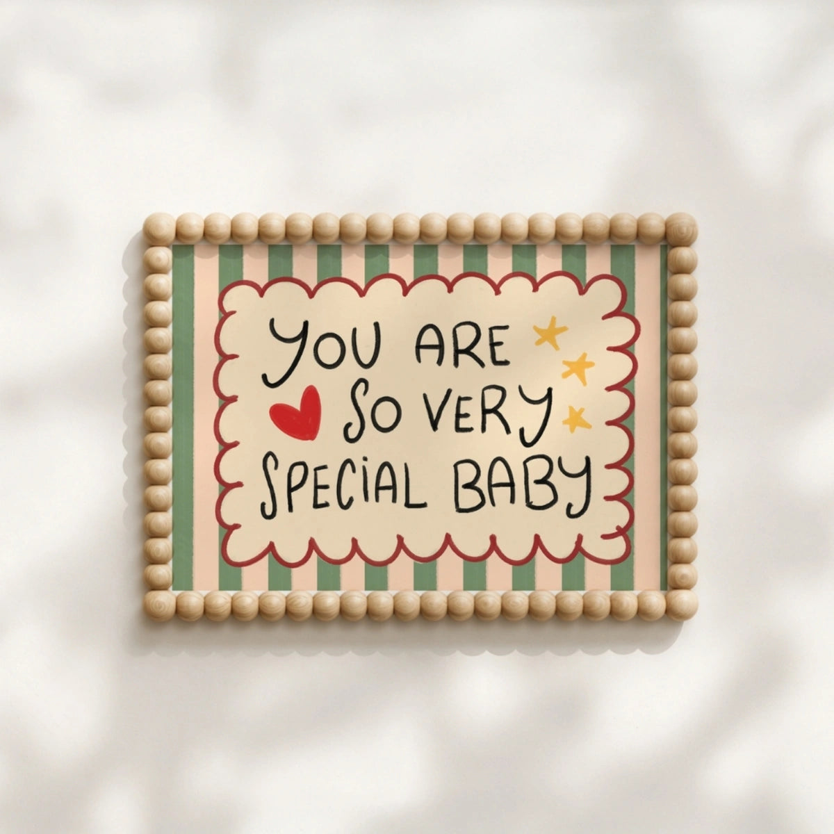 You Are So Very Special Baby Wall Art, Colorful Kids Decor