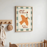 Be the Sunshine Orange Dove – Art mural pour chambre de bébé et enfants
