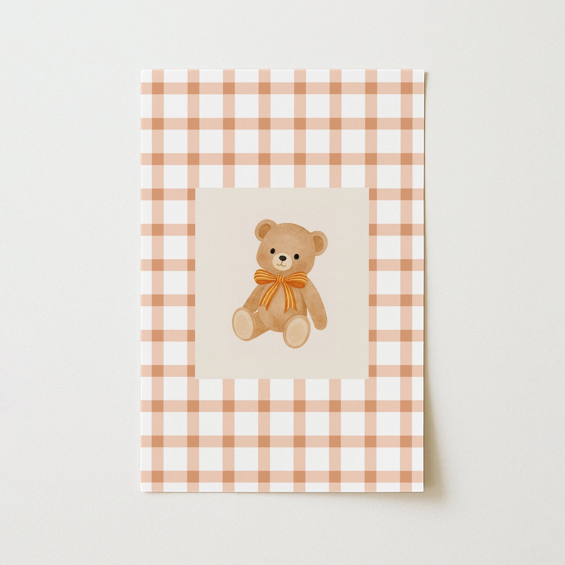 Impression de chambre d'enfant ours en peluche