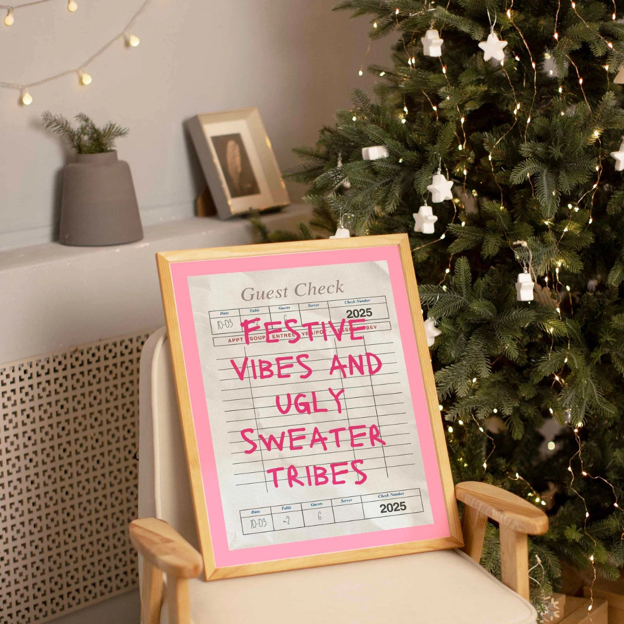 Holiday Guest Check Poster