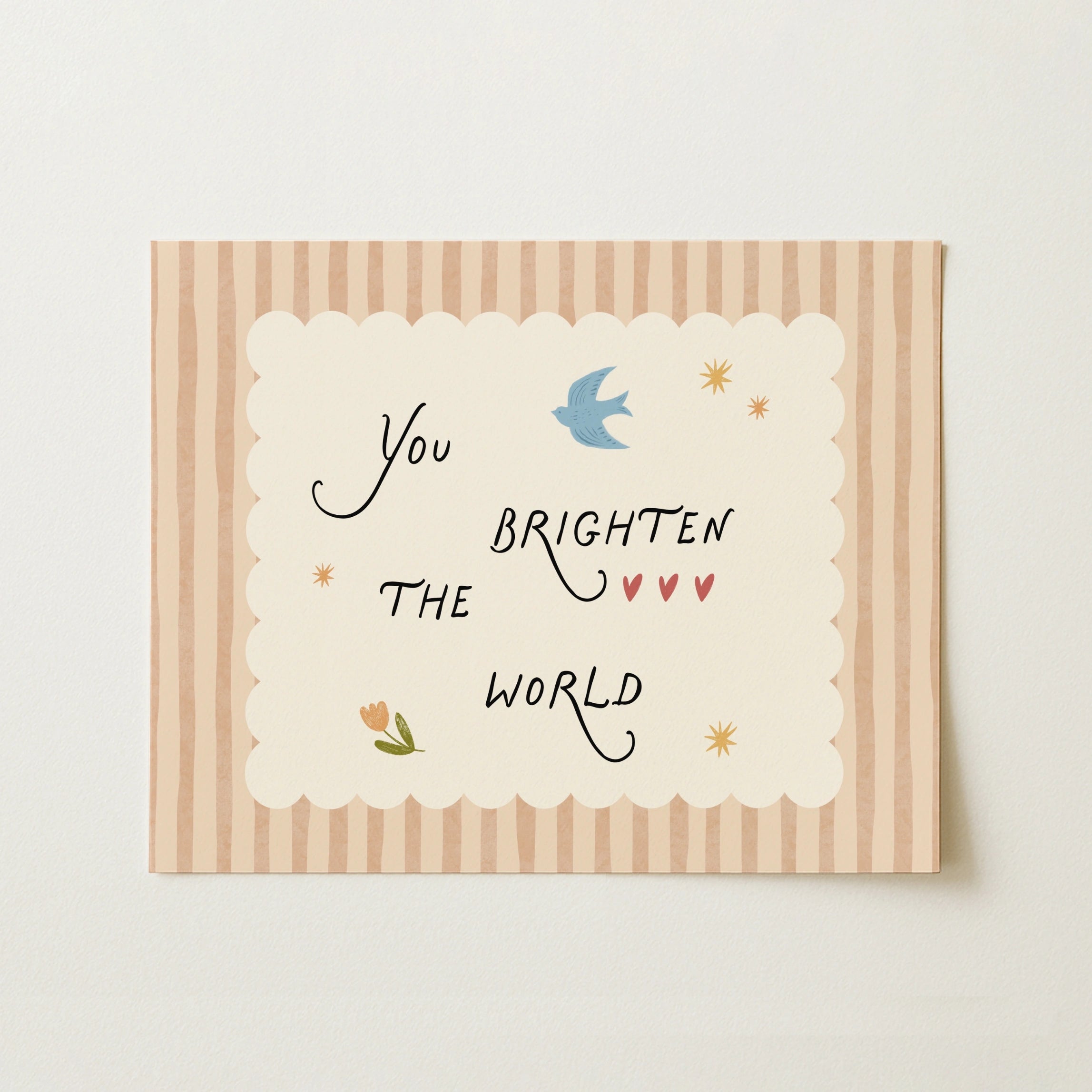 Arte tipografica per cameretta bebè