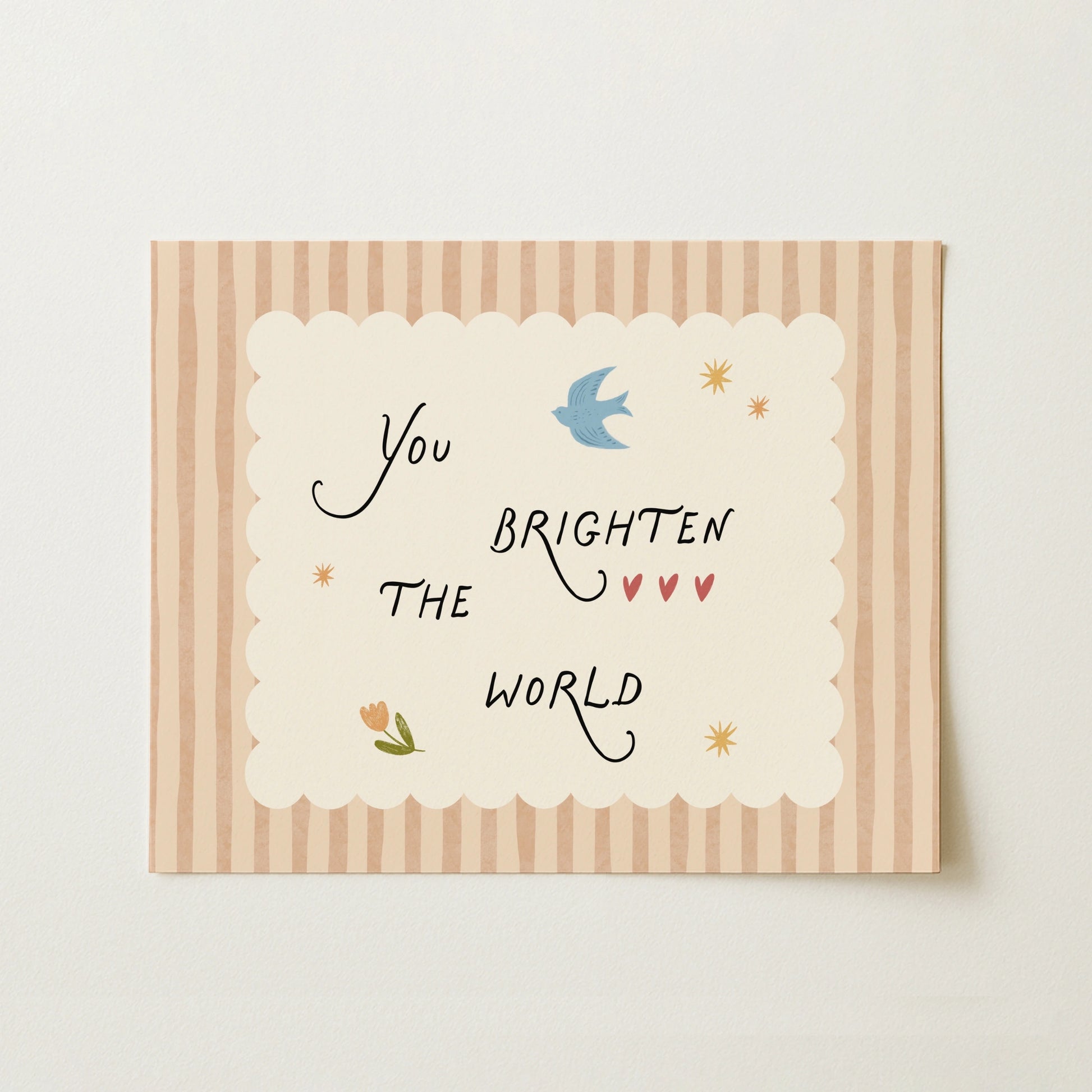 Arte tipografica per cameretta bebè