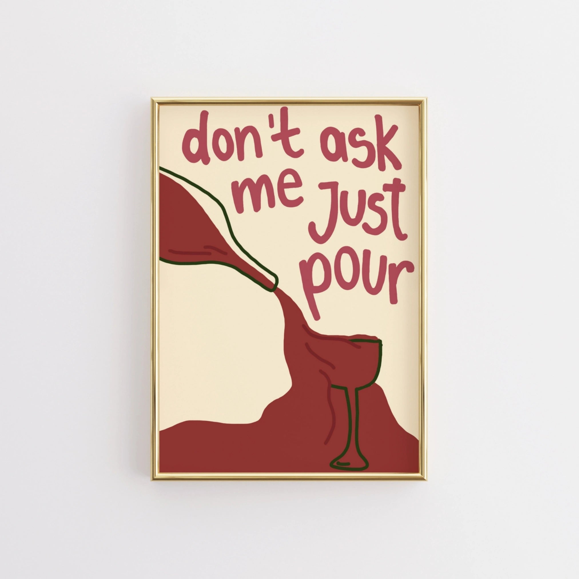 Decorazione murale per la tavola da pranzo italiana – Stampa di pasta, vino e cucina