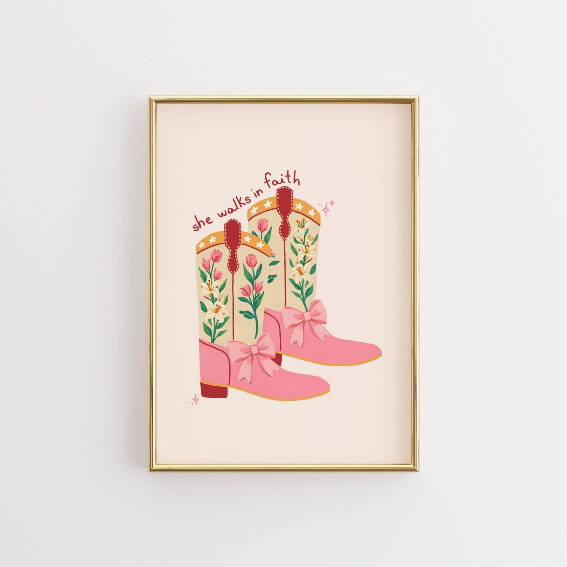 Décoration féminine sur le thème de la foi