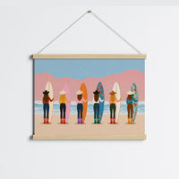 Coastal Cowgirl Surf Sisters Print