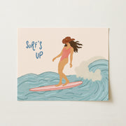 Surf’s Up Cowgirl Wall Ar – Art mural côtier