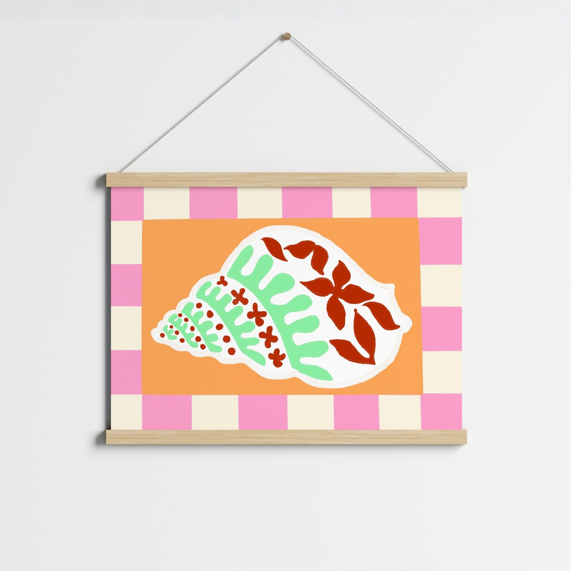 Tropical Shell Print – Preppy Coastal Wall Art