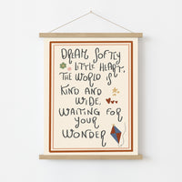 Vintage Quote Wall Art, Vintage Nursery Decor