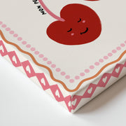 Cherries & Pink Bow – Nursery & Kids Canvas Wall Art
