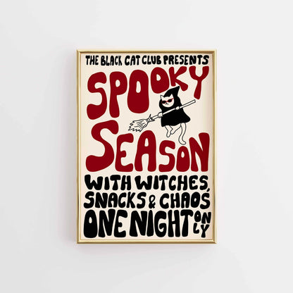 Spooky Season Poster  – Retro Halloween