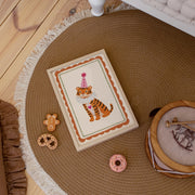 Tiger with Pink Hat – Nursery & kids wall art
