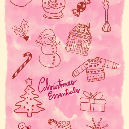 Christmas Essentials – Preppy Christmas Poster