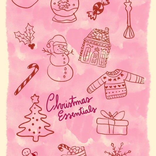 Christmas Essentials – Preppy Christmas Poster