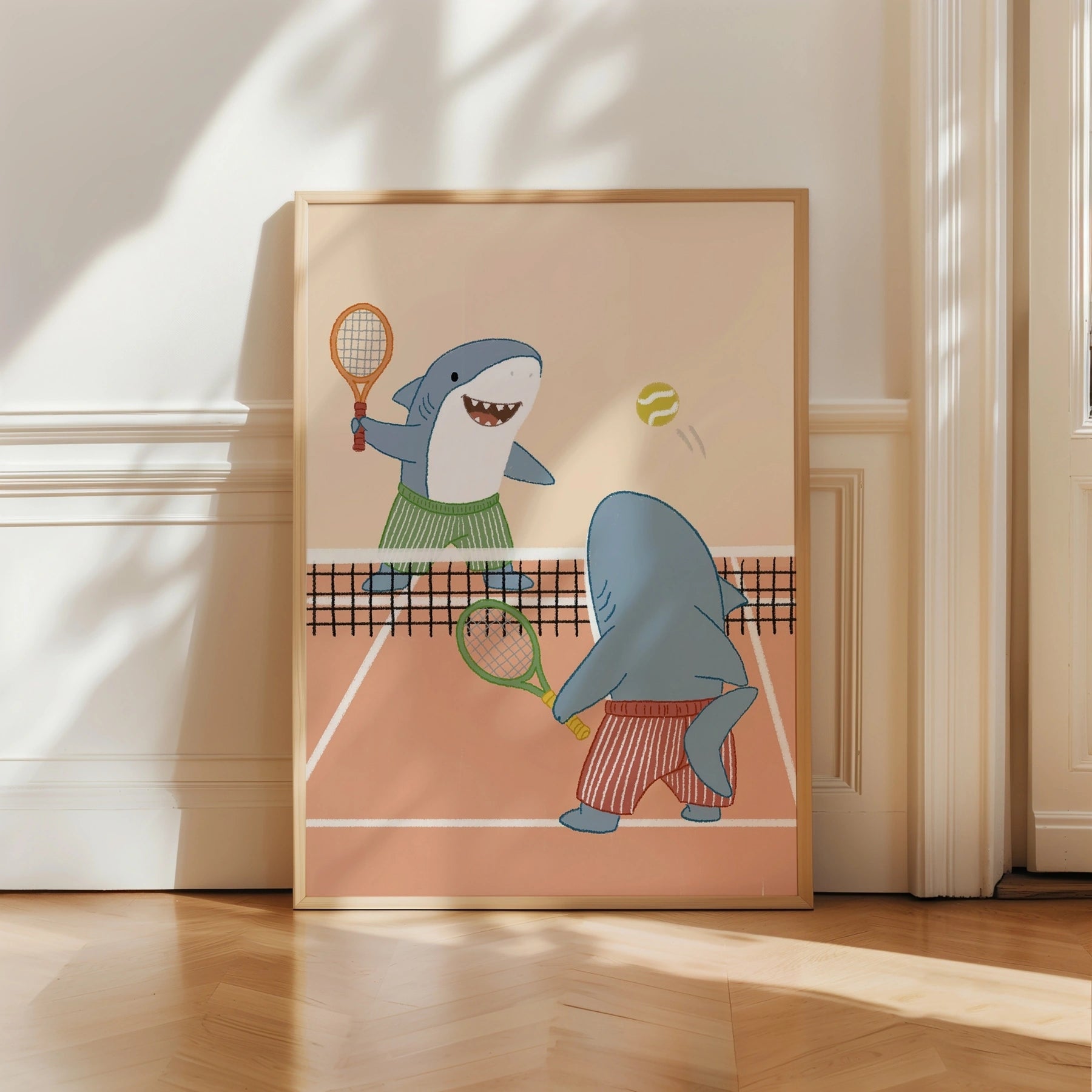 Whimsical Tennis Court Decor