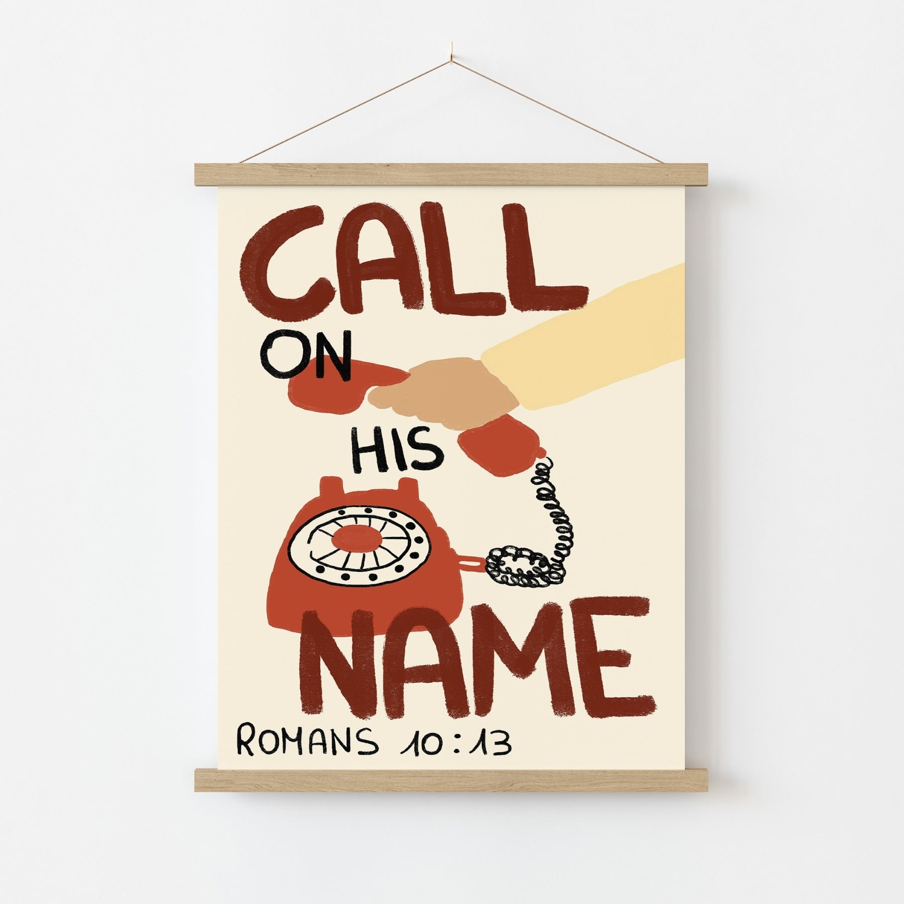 Call On His Name Print – Christian Bible Verse Poster