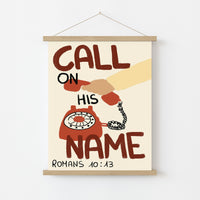 Call On His Name Print – Christian Bible Verse Poster