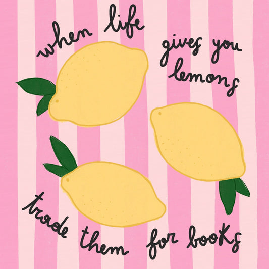 Lemon Bookish  – Funny Reading Print