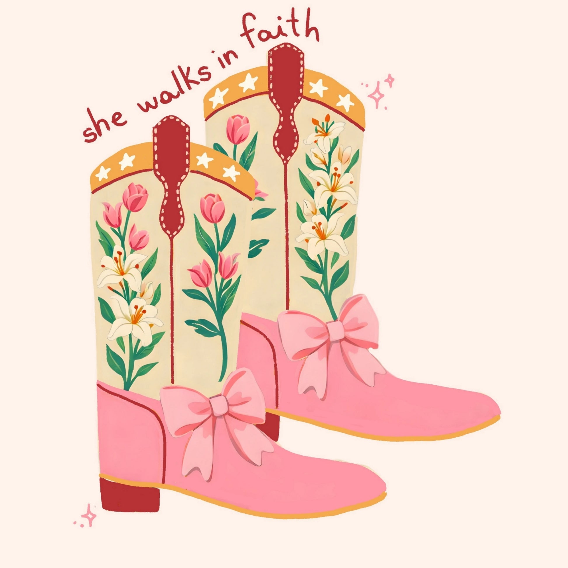 Décoration féminine sur le thème de la foi