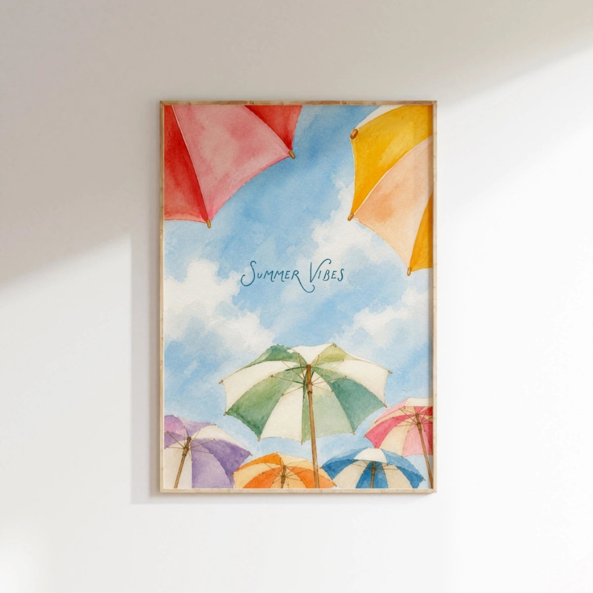 Summer Vibes Wall Art, Coastal Wall Decor