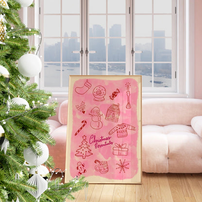 Christmas Essentials – Preppy Christmas Poster