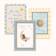 Sun, Moon & Sweet Dreams – Nursery & Kids Wall Art Set of 3