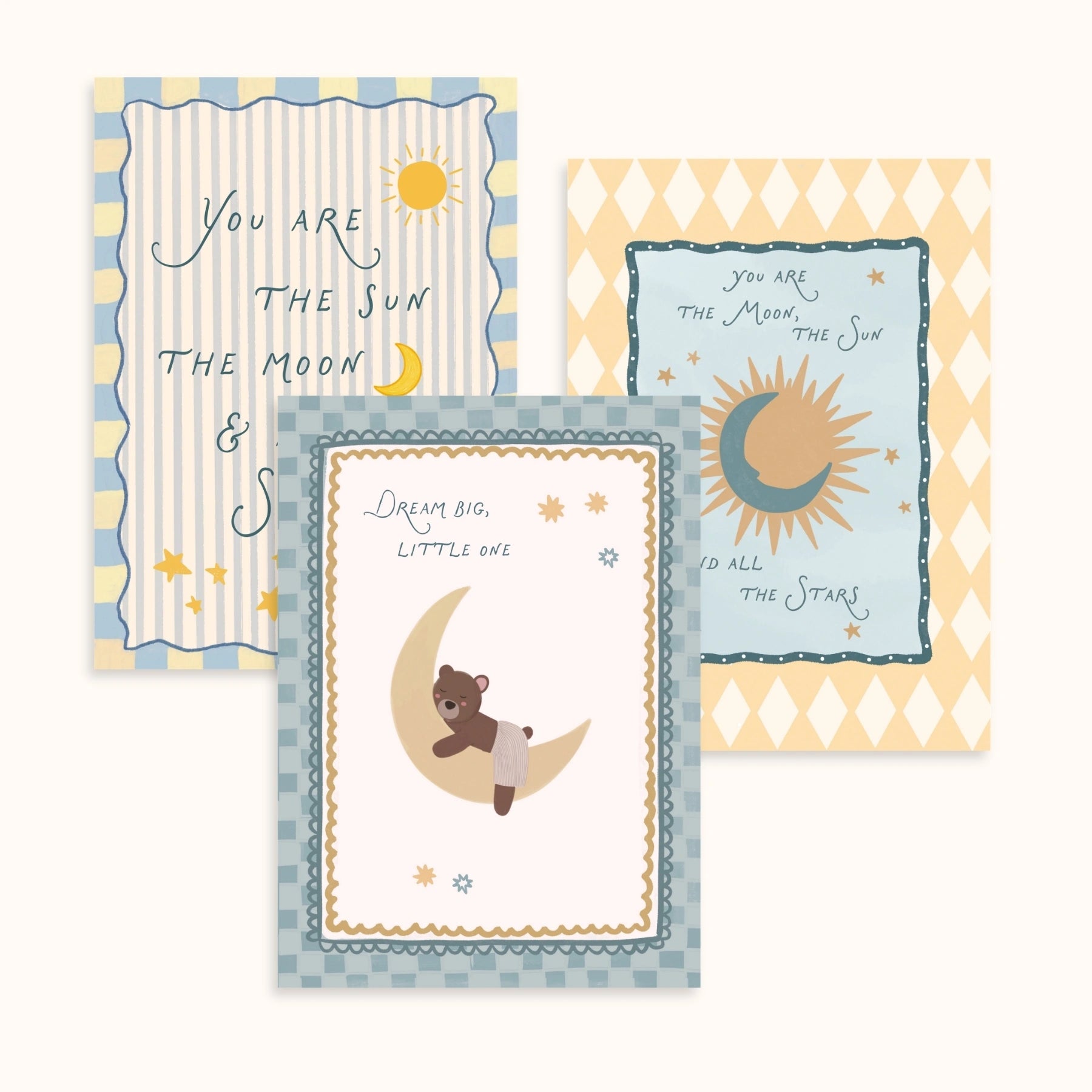Dreamy Nursery Wall Art Set of 3