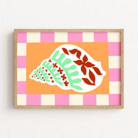 Tropical Shell Print – Preppy Coastal Wall Art