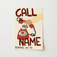 Call On His Name Print – Christian Bible Verse Poster