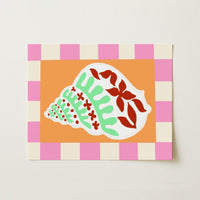 Tropical Shell Print – Preppy Coastal Wall Art