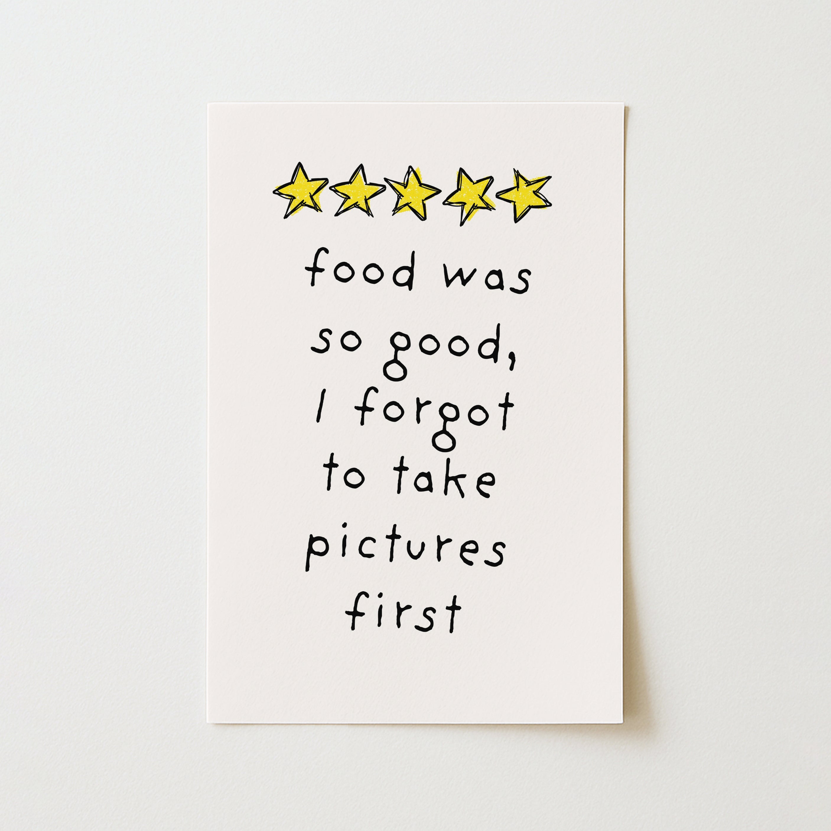 The Food Was So Good – Décoration murale pour cuisine