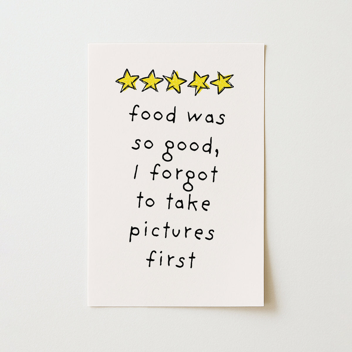 The Food Was So Good – Décoration murale pour cuisine
