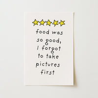 The Food Was So Good – Décoration murale pour cuisine