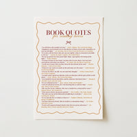 Quotes & Books Print – Literary Wall Art for Readers