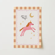 Pink Fantasy Animal Decor – Wandkunst für Baby- und Kinderzimmer