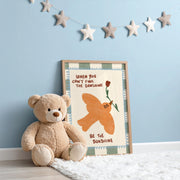 Be the Sunshine Orange Dove – Art mural pour chambre de bébé et enfants