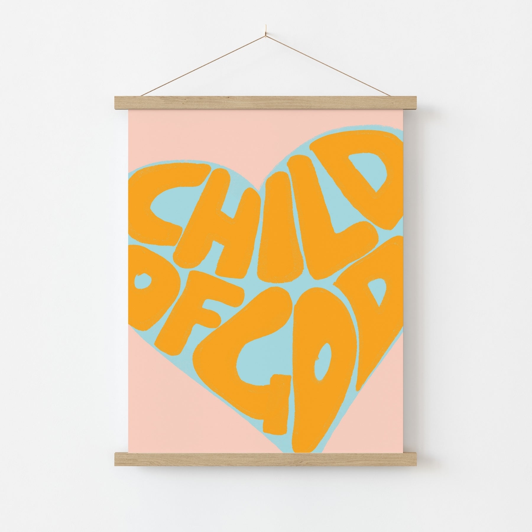 Décoration murale Enfant de Dieu – Impression chrétienne tendance