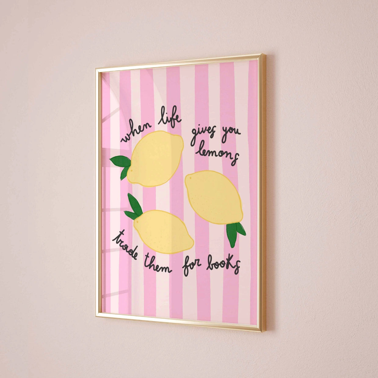 Lemon Bookish  – Funny Reading Print