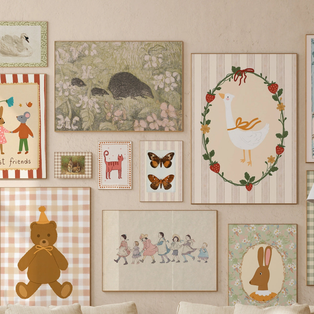 Hand-Drawn Vintage Nursery – 140+ Hand-Drawn Digital Prints (Instant D ...