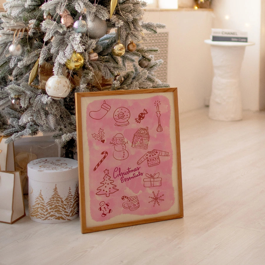 Christmas Essentials – Preppy Christmas Poster