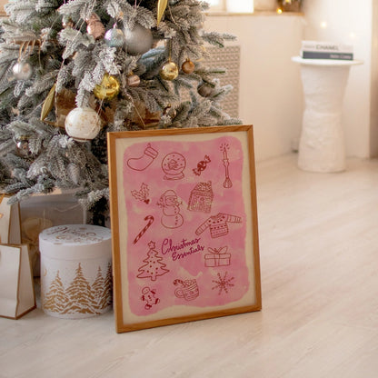 Christmas Essentials – Preppy Christmas Poster