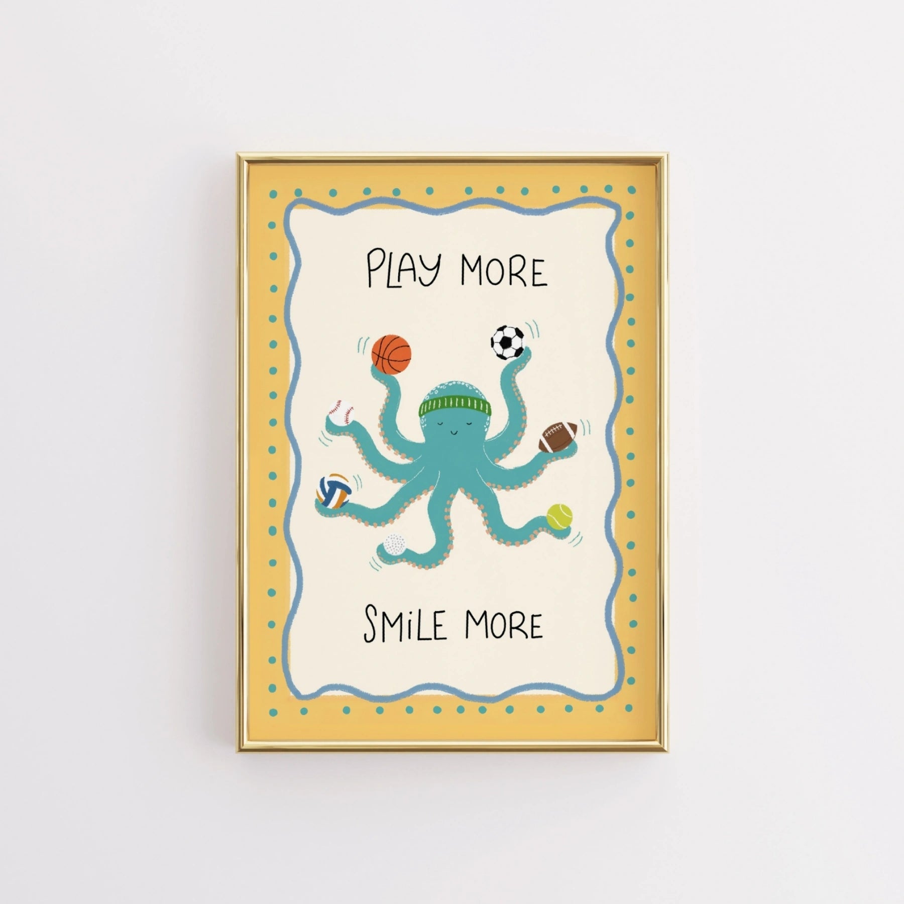 Cute Octopus Sports Print