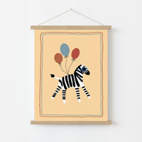 Zebra Nursery Print