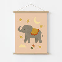 Impression de chambre d'enfant d'éléphant