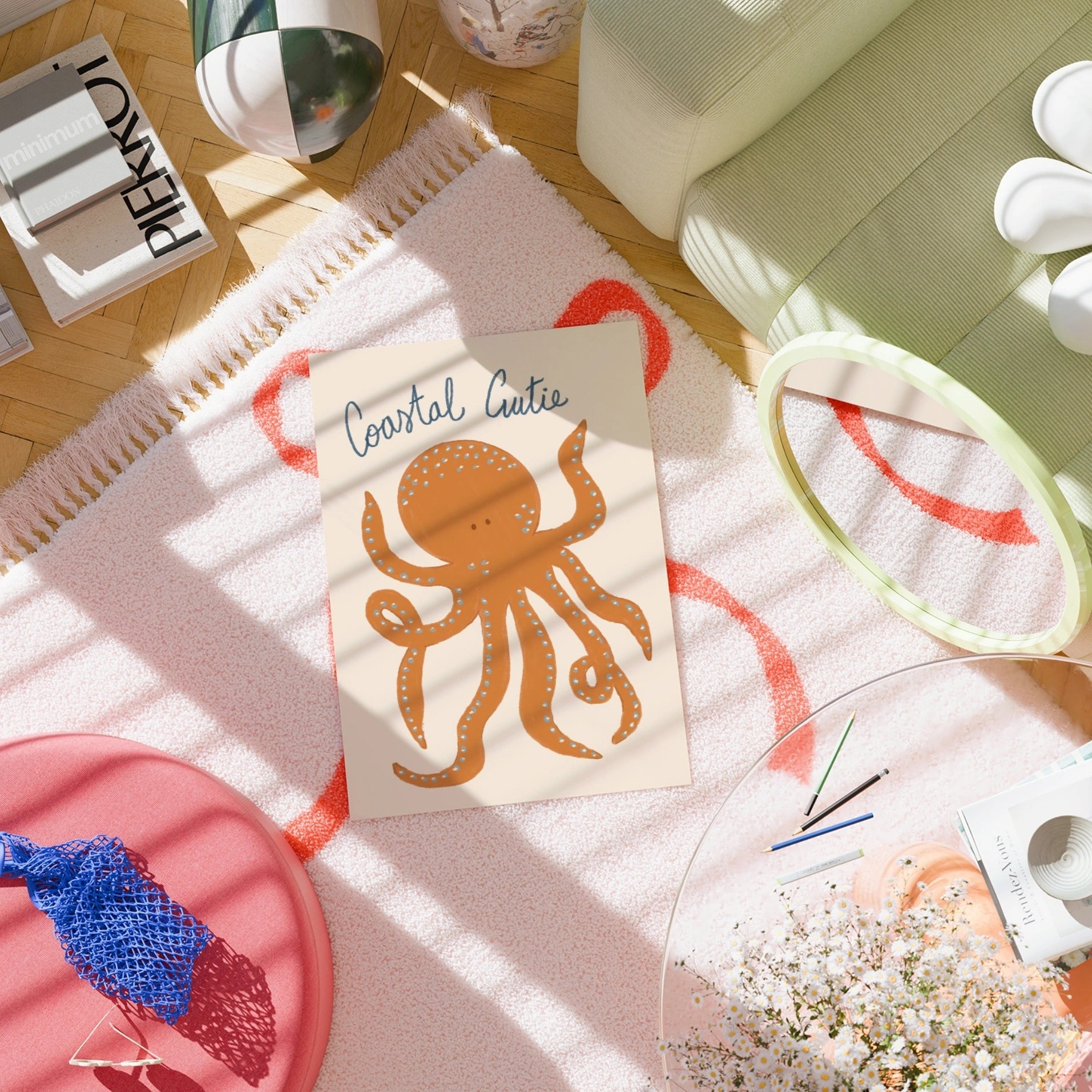 Affiche murale pieuvre