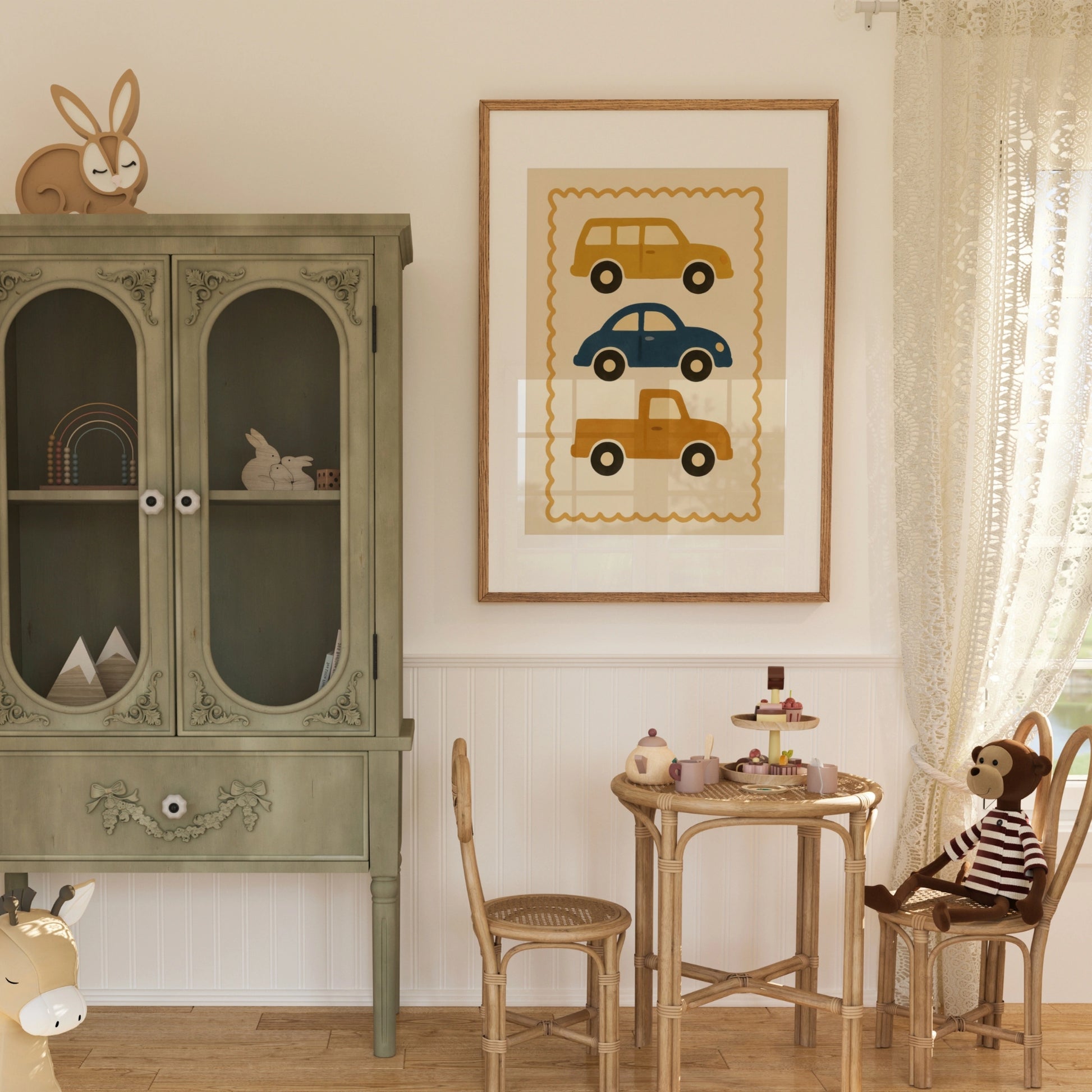 Impression pour chambre d'enfant : chiot et chaton – Décoration murale animalière mignonne pour enfants